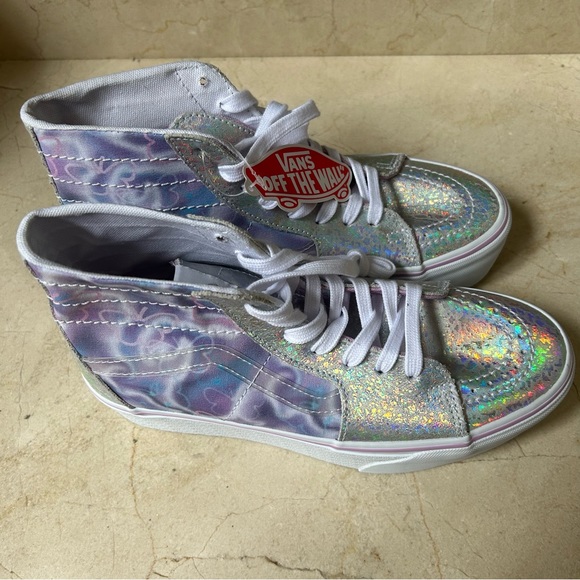 Vans Womens Butterfly Dreams Sk8-Hi Tapered Stackform Purple  Sneaker 8.5 NEW - Picture 1 of 6